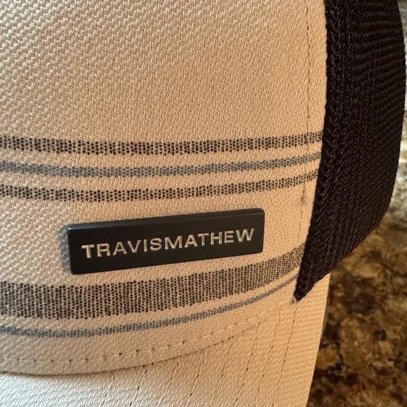 TravisMathew Beige and Black Adjustable Ball Cap - Picture 3 of 8